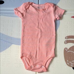 Carter's Coral Striped Bodysuit